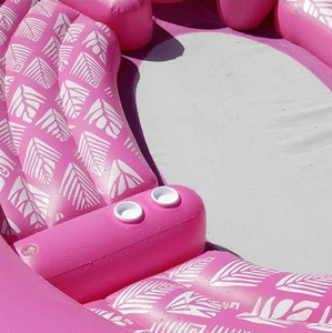 Isla flotante inflable enorme del flamenco de 6 personas, fila flotante inflable de la piscina para la fiesta del <span class=keywords><strong>agua</strong></span> - Product Image 4