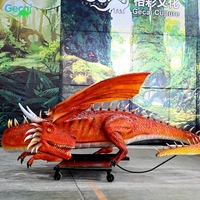 Produit monstre Gecai-Modèle de dragon animatronique grandeur nature