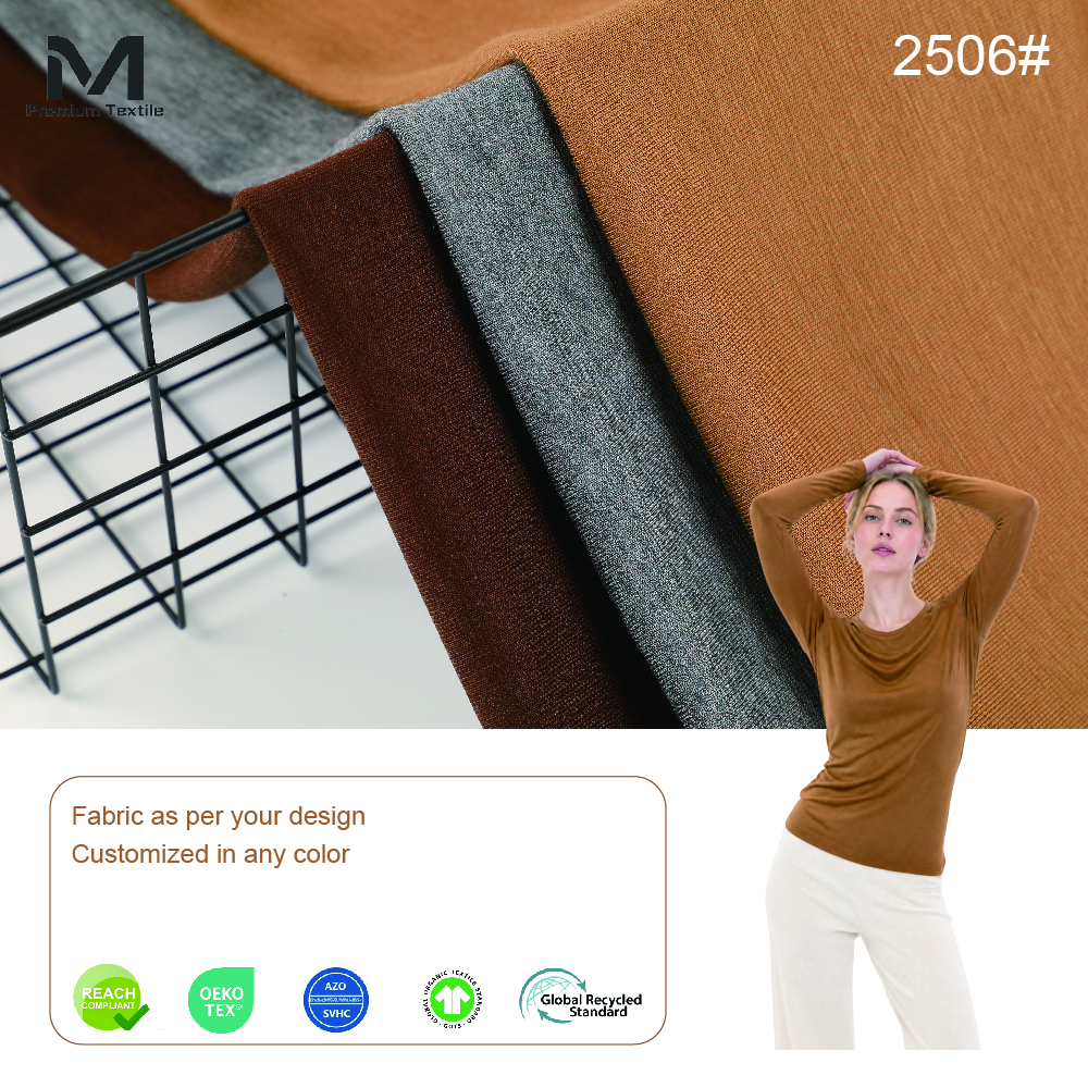 Premium Drape Lyocell Wool Blend Knit Material For Sophisticated Women Dresses And High End Bespoke Tailoring Outfits 2506#