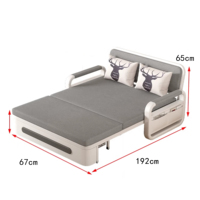 Stilvolle Multifunktionale Couch, die sich in ein Komfortables Doppelbett verwandelt für den Täglichen Hausgebrauch