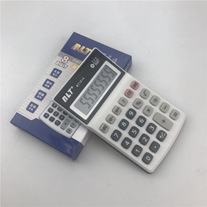 Blt 8 Digit Calculator Bt101a Plastic Portable Pocket Size White - Product Image 1