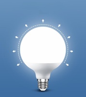 Ampoule LED G80 G95 G120 à changement de couleur tricolore, culot E27, économe en énergie, 7W 12W 15W 18W 24W, globale, laiteuse