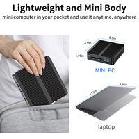 Mini PC Industri Entry-Level Intel J4125 DDR4 8G MSATA SSD Dual LAN Dual Display Komputer Tertanam Soft Router Mini PC