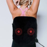 Coussin chauffant électrique lesté avec chauffage rapide, commande manuelle, vibrations massantes pour soulager la douleur