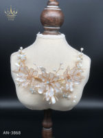 Offre Spéciale luxe mariée Tiata strass perle florale en ivoire casque mariage mariée à la main cheveux accessoires pour les femmes