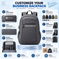 Sac à dos scolaire en nylon personnalisé avec logo OEM ODM, réfléchissant et sécurisé, pour le bureau, les voyages, vente en gros