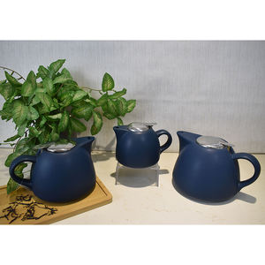 Chaleira de Cerâmica Personalizada com Tampa de Aço Inoxidável e Infusor, Atacado, Coador de Chá, Utensílios de Chá para Restaurante, Chaleira de Água, Bule de Chá Kung Fu - Product Image 5