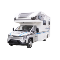 KAILI Transverse Bed C Type Motorhome, Wuling Linxys Gold Card PHEV Range Extender Camper RV dengan Dapur & Kamar Mandi Independen