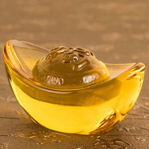 Adorno de Cristal Amarillo en Forma de Yuanbao, Varios Tamaños, Decoración para el Hogar, Regalo - Product Image 2