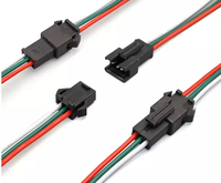 Personnalisé 3 broches JST ConnectSM ou 15cm fil câble Pigtail Plug mâle femelle adaptateur pour LED bande éclairage DC Electron 2A accessoires