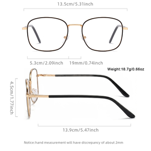 Lunettes carrées surdimensionnées anti-lumière bleue hommes femmes grandes lunettes photochromiques ultra légères lunettes décoratives à la mode - Product Image 5