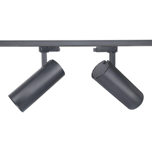 Роскошный светильник черного цвета для кафе и магазинов, 3 контура, 10 Вт, 12 Вт, 15 Вт, 20 Вт, Трековый прожектор 3000k, 4000k, алюминиевые трековые светодиодные светильники - Product Image 6