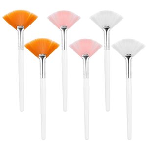 Pinceaux pour masque facial en éventail, vente chaude, doux, applicateur de masque facial en éventail, outils de <span class=keywords><strong>maquillage</strong></span>, pinceaux cosmétiques pour le <span class=keywords><strong>maquillage</strong></span> des femmes - Product Image 1