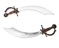 Épée de pirate en plastique pour Halloween, jeu de simulation d'épée de pirate en PVC pour enfants