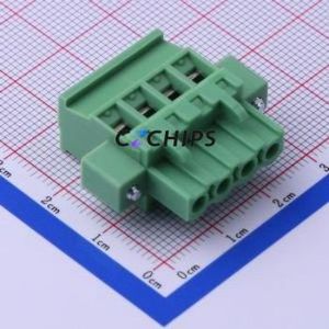 KF2EDGKAM-5.0-4P Plug-in Terminal Block P=5mm Connector Plug Screw Fixing 1x4P 5mm - Product Image 1