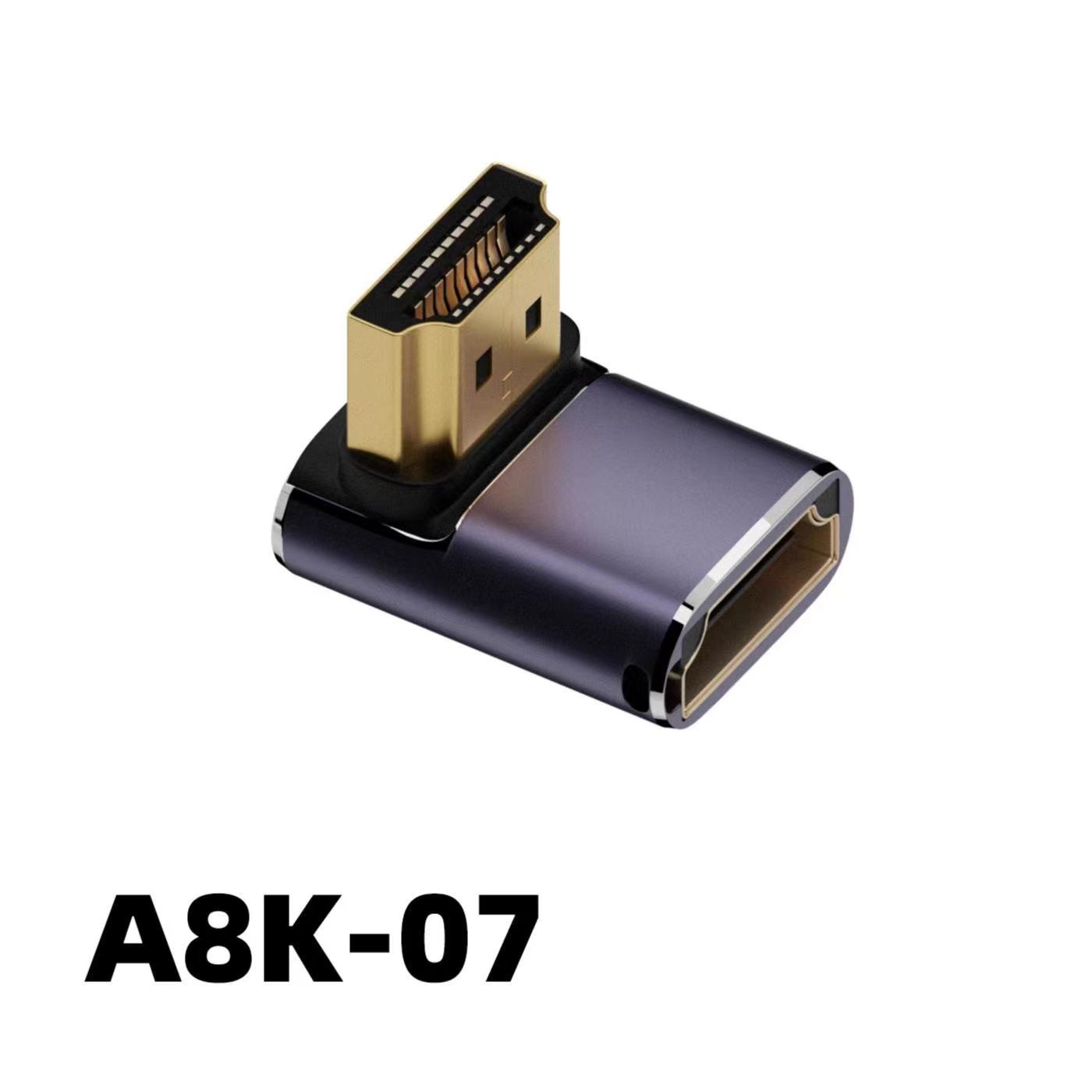 HDMI macho a hembra A8K-07 violeta