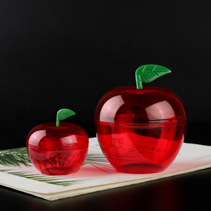 Conteneur décoratif en forme de pomme pour la cuisine, en plastique alimentaire, idéal pour les décorations de Noël, d'anniversaire ou de mariage - Product Image 3