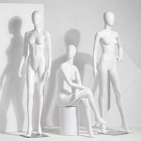 Mannequin blanc mat, présentoir corps entier, pour vitrine de magasin de vêtements, mannequin de robe de mariée style coréen, réaliste