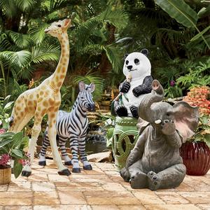 Sợi thủy tinh figurine nhựa Anime figurine động vật bên trang trí đạo cụ voi lớn bức tượng cuộc sống Kích thước Hươu bò điêu khắc - Product Image 3