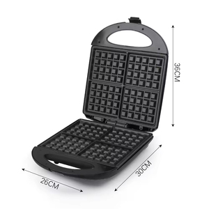 Máquina Eléctrica Personalizada para Hacer Mini Waffles Belgas de Burbujas, 4 Porciones, para Uso Doméstico - Product Image 4