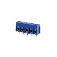 Connecteur fil-platine horizontal EBB-05-D-BL 5P pour borniers, avec emplacement pour carte 5,08 mm, à traversage de trou (EBB05DBL)