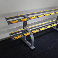 ASM-L1049 Promotion Porte-haltères en fer à deux niveaux pour salle de sport commerciale, équipement de gym professionnel, bancs de musculation
