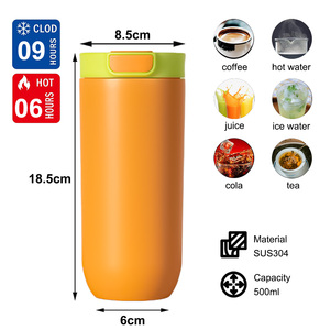 Gobelet isotherme réutilisable écologique FAYREN 480 ml, tasse thermos à double paroi sous vide pour un usage quotidien - Product Image 6