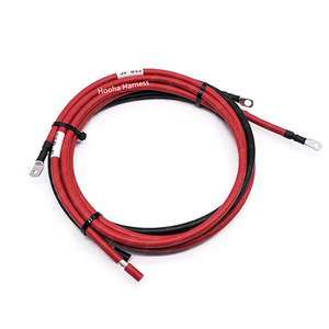 8 AWG 8mm PVC terisolasi 600V kabel baterai dinilai dengan cincin kode warna Lugs merah kawat tembaga hitam untuk koneksi arus tinggi - Product Image 4