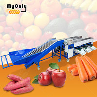 Mijn Uiensorteermachine Oranje Dadel Sorteermachine Fruit Groente Avocado Noten 304 RVS Rol Sorteermachine