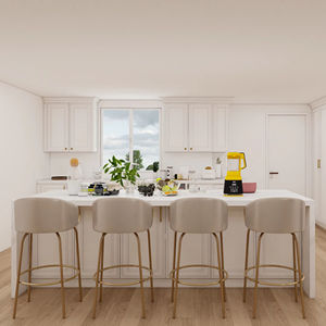 Portes de placard de cuisine Shaker avec construction en contreplaqué, design modulaire, charnières à fermeture douce, grande capacité de rangement - Product Image 1