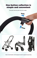 Chariot de luxe léger pliant pour animaux de compagnie Double pont chien chat poussette avec Cage de voiture universel loisirs pliable transporteur de voyage