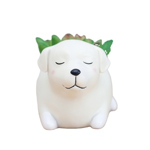 Nhựa Con Chó Con Hoặc Hình Dạng Động Vật Trồng, Trang Trí Poly Con Chó Nhựa Chậu Hoa - Product Image 4