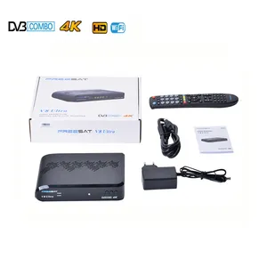 กล่องรับสัญญาณดาวเ<span class=keywords><strong>ท</strong></span>ียม 4K Ultra HD Freesat V8 Ultra รองรับ DVB-S2X/T2/ISDBT/ATSC พร้อม WiFi ในตัว รองรับ YouTube PowerVu BISS Auto Roll - Product Image 1