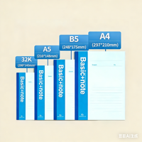 Carnet personnalisé OEM ODM avec couverture en papier couleur, pages intérieures A3/A4/A5/A6, reliure cousue, impression offset, agenda avec emballage personnalisé