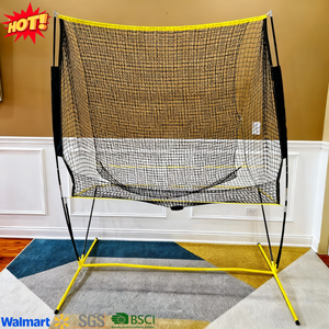 Kit de filet d'entraînement portable professionnel pour la collecte de balles de pickleball et de cricket - Système de retour de frappe durable et écologique - Product Image 1