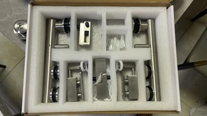 Produttore pesante specchio cromato lucido cerniere doccia 3/8 "a 1/2" vetro porta accessori Hardware - Product Image 2