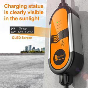 Chargeur EV portable NACS feyree 3,5 kW 16 A réglable monophasé, charge rapide EVSE, chargeur EV portable pour utilisation en extérieur - Product Image 4