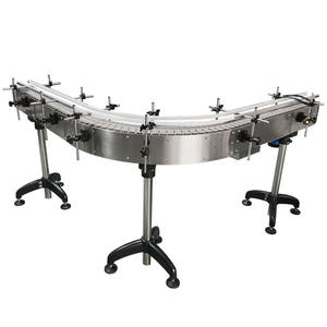 Transportador de Placas de Acero Inoxidable de 750 mm de Ancho, Velocidad Ajustable, 5 m de Longitud, para Fábrica de Alimentos y Bebidas, Diseño Duradero - Product Image 1