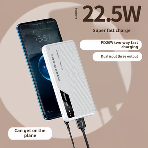 พาวเวอร์แบงค์แบบพกพาขนาดเล็กบางเฉียบ ความจุ 10000 มิลลิแอมป์ชั่วโมง ช่องเสียบ USB คู่ <span class=keywords><strong>ราคา</strong></span>ประหยัด - Product Image 4