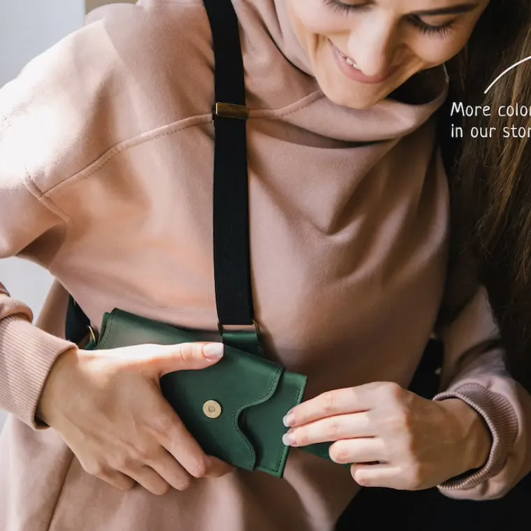 Hoge Kwaliteit Borst Tas Lederen Mobiele Telefoon Tassen Mode Rugzak Handtas Voor Man