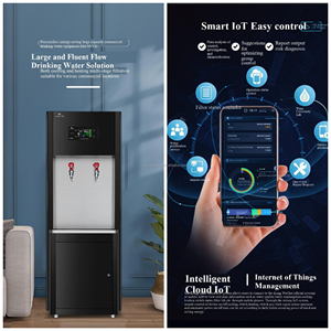 स्टेनलेस स्टील पानी कूलर पीने के फव्वारे डिस्पेंसर निस्पंदन 220v 32l टैंक क्षमता गर्म ठंडा वितरण - Product Image 5