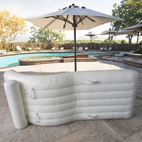 Chaise flottante gonflable bon marché, canapé-lit flottant inclinable, matelas de plage pour les aventures en plein air