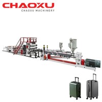 Productiva PC ABS Hoja Extrusora Línea de producción de equipaje Máquina de fabricación de equipaje