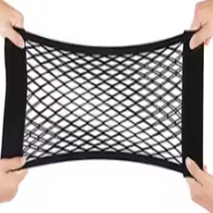 Approvisionnement d'usine vente chaude voiture intérieur siège arrière fixe stockage maille <span class=keywords><strong>sac</strong></span> 25x60cm voiture arrière élastique maille organisateur de stockage - Product Image 2