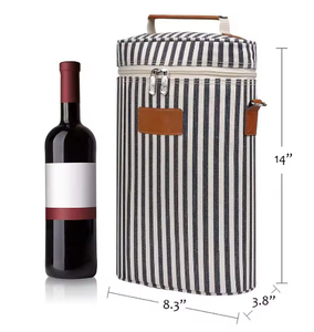 Sac isotherme pour 2 bouteilles de vin, sac isotherme pour vin - Product Image 5