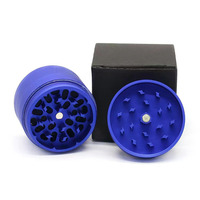 Broyeur d'herbes unique en forme de fleur Vente chaude en alliage d'aluminium 50mm Fleur sculptée en métal