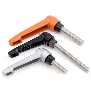 Stainless Steel Bolt1pc M4 M5 M6 M8 M10 M12 M16 Adjustable Handle Lever Clamping Handles <strong>Thread</strong> Metal Knob Machinery <strong>Tools</strong> - Product Image 1