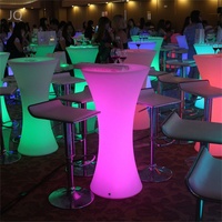 Table basse en acrylique avec éclairage LED RGB et télécommande sans fil, taille personnalisée pour bar, cave à vin, usage commercial - Prix direct usine