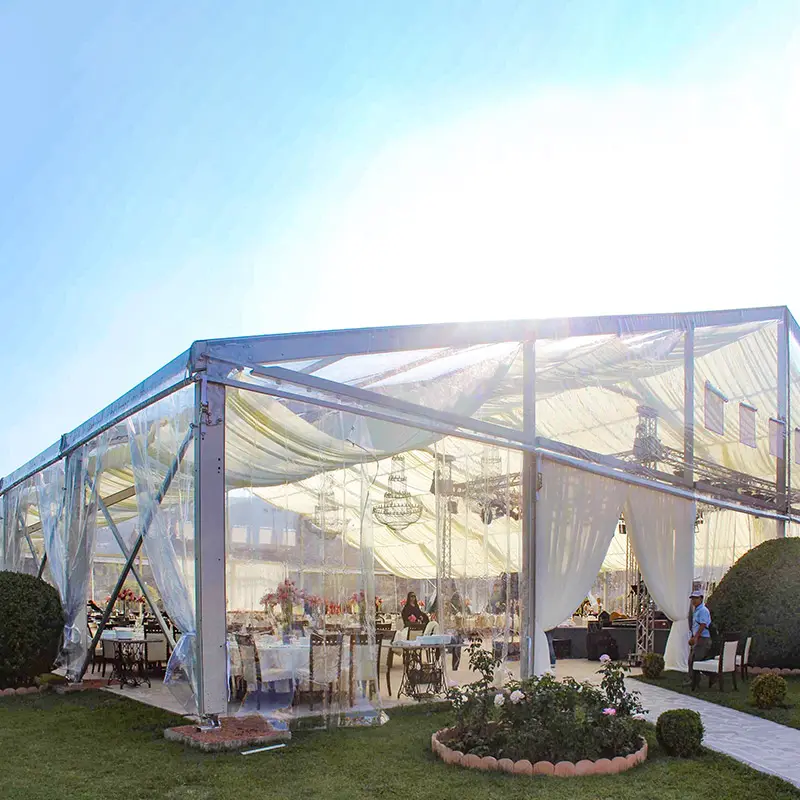 1000 People marquee clear roof outdoor transparent wedding tent for luxury wedding party event