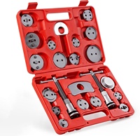 Kit de rétraction d'étriers de frein universels 22 pièces et ensemble d'outils de compression en acier à haute teneur en carbone pour la réparation de carrosserie automobile avec embouts souples
